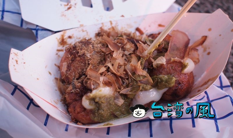 【日船章魚小丸子】台湾のたこ焼きの味は？ 逢甲夜市で人気のたこ焼きを食べてみた