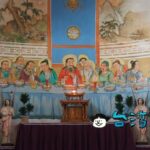 【鹽水天主神聖堂】テーブルの上には包子に箸！ 台南にある中華風最後の晩餐を知ってる？