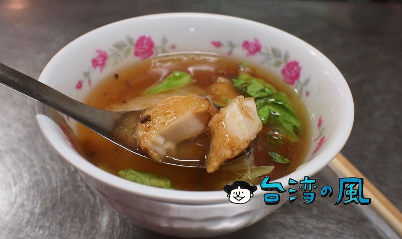 【鄭記土魠魚羹】台南の西市場（大菜市）で食べたサワラのあんかけスープ
