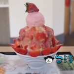 【有春冰菓室】科博館近くのスイーツ店で食べた豪快イチゴのかき氷