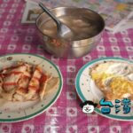 【澎湖早點】蛋餅に餛飩湯(ワンタンスープ)という組み合わせもあり?