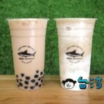 【綠島鯊 綠豆沙牛奶專賣店】高雄で飲んだサメのマークの緑豆スムージー