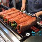 【香蔥肉捲】見てるだけでよだれがでそう! 六合夜市で食べた三星蔥の豚肉巻き