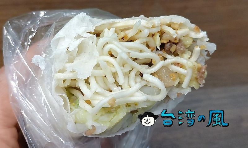 【蕭家春捲】珍しい？ 嘉義の東市場で食べた麺入りの春捲